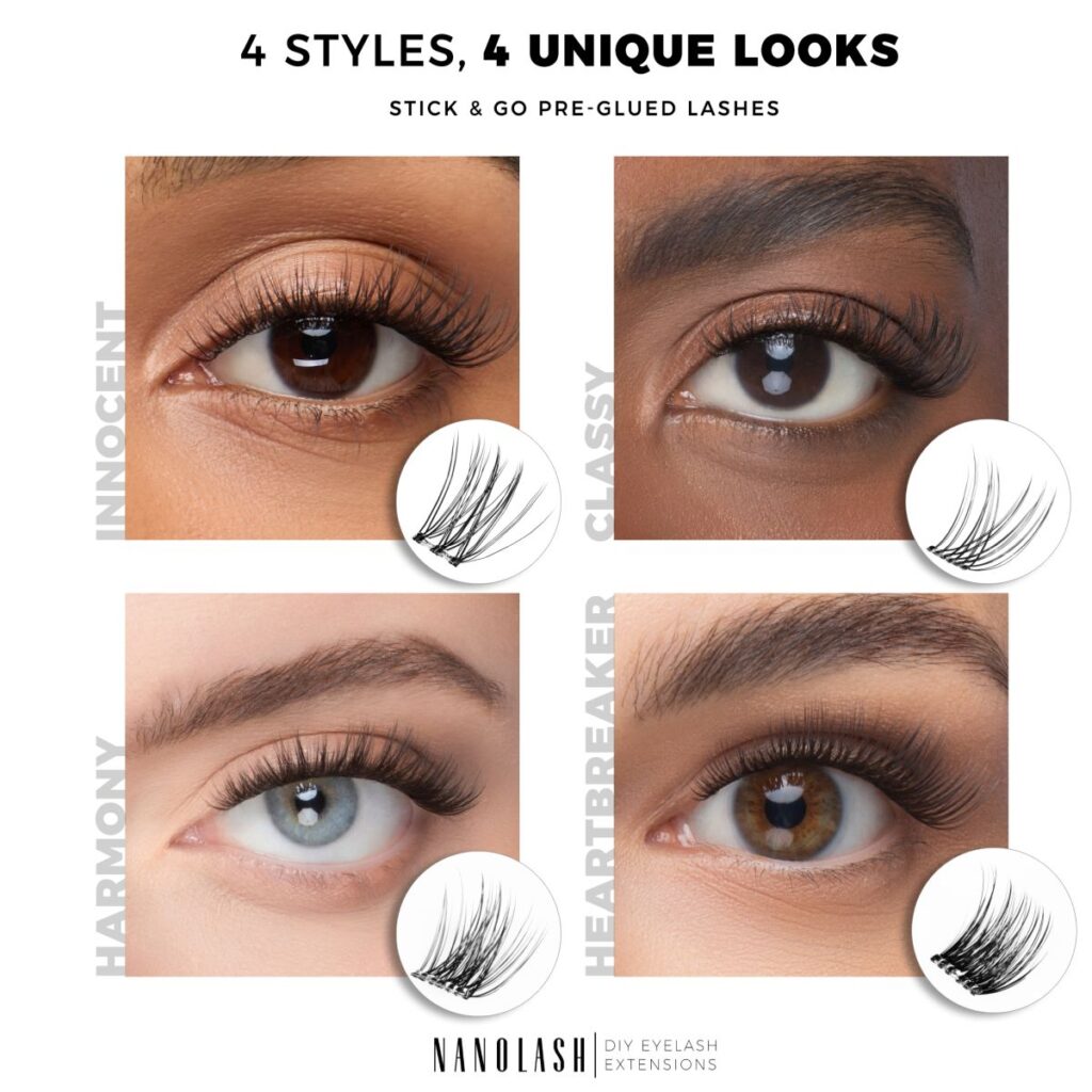 voorgelijmde wimperextensions nanolash